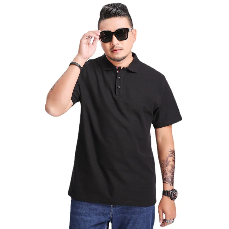 

New Arrival Fashion Suepr Large Cotton Men's Business Casual Multicolor Versatile Short Sleeve T-shirt Plus Size 3XL-6XL 7XL 8XL