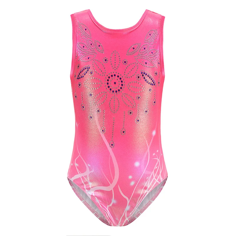 

Gymnastics Leotards for Girls Sparkly One-Piece Dance Wear Kids Athletic Apperal