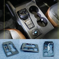 it for ford bronco sport cx430 2021 2022 car accessories abs carbon center gear shift panel sticker cover trim 1pcs