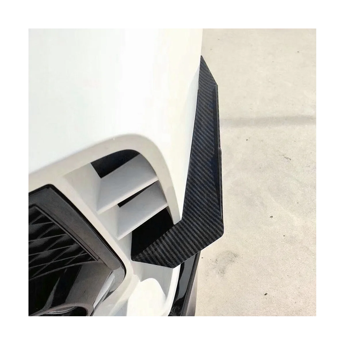 

Car Carbon Fiber Front Bumper Lip Fin Splitter Spoiler Canard Sticker for Honda Civic 10TH Type-R 2019-2021