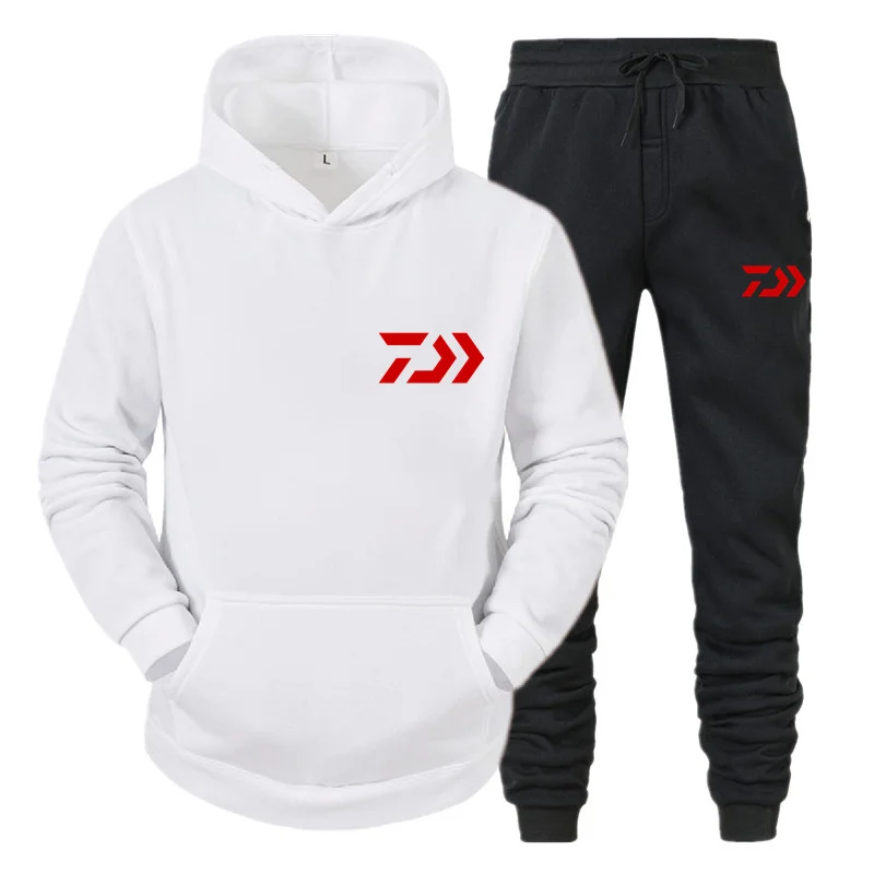 

DAIWA 2021 Winter Thick Suit Fashion Sweater Men's velvet Warm and Windproof Fishing Hoodie Breathable Outdoor Fishing Clothes