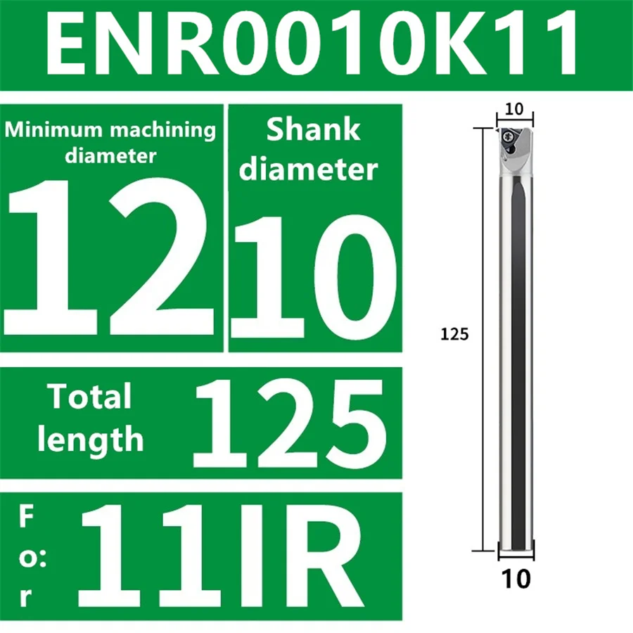 

Твердосплавная внутренняя резьба CNR 0008K08 CNR0010K11 K16 для 08IR 11IR 16IR Внутренняя резьба антисейсмический держатель из карбида вольфрама