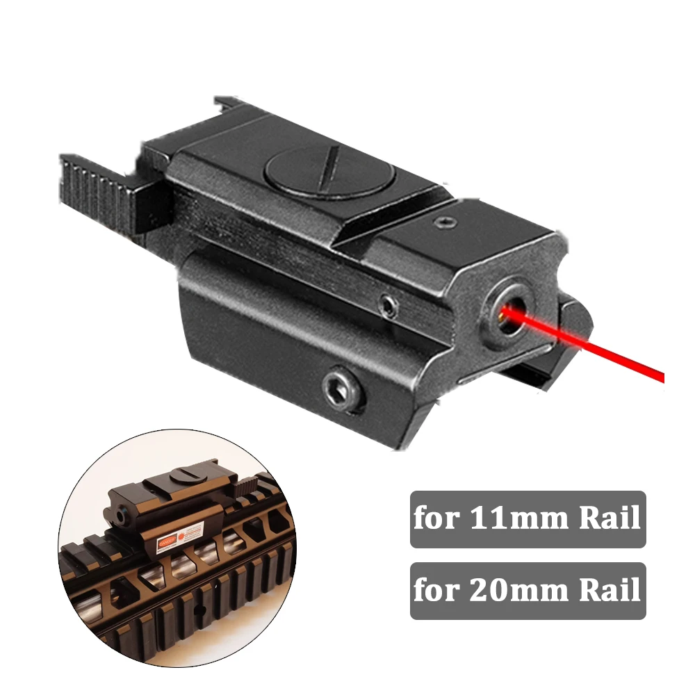 

Лазерный прицел с низкой орбитальной красной точкой для пистолета для страйкбола, направляющая 11/20 мм, может быть установлена фонарик, такт...