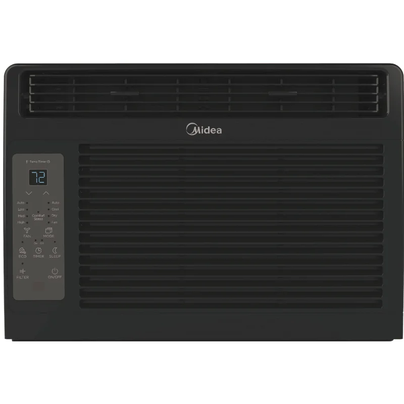 

Midea 5,000 BTU 115V Window Air Conditioner with ComfortSense Remote, Black, MAW05R1WBL fan air cooler