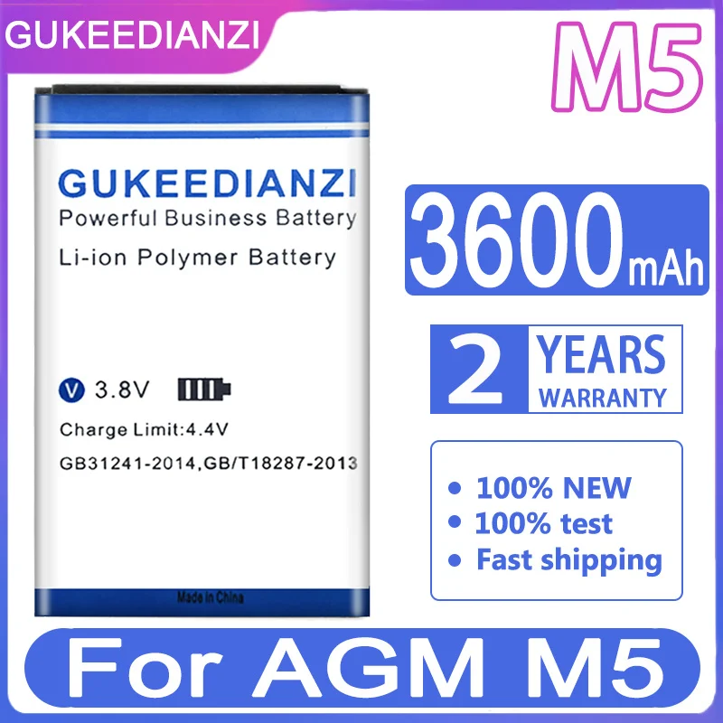 Аккумулятор GUKEEDIANZI для AGM M2 M5/A8 A9 A10/X2 SE X1 H1 X3/M 2 5/A 8 9 10/X 1 3 H Высококачественная