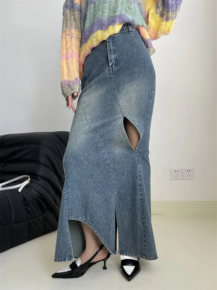 Рисунок 3 - Юбка BPN женская джинсовая с вырезами