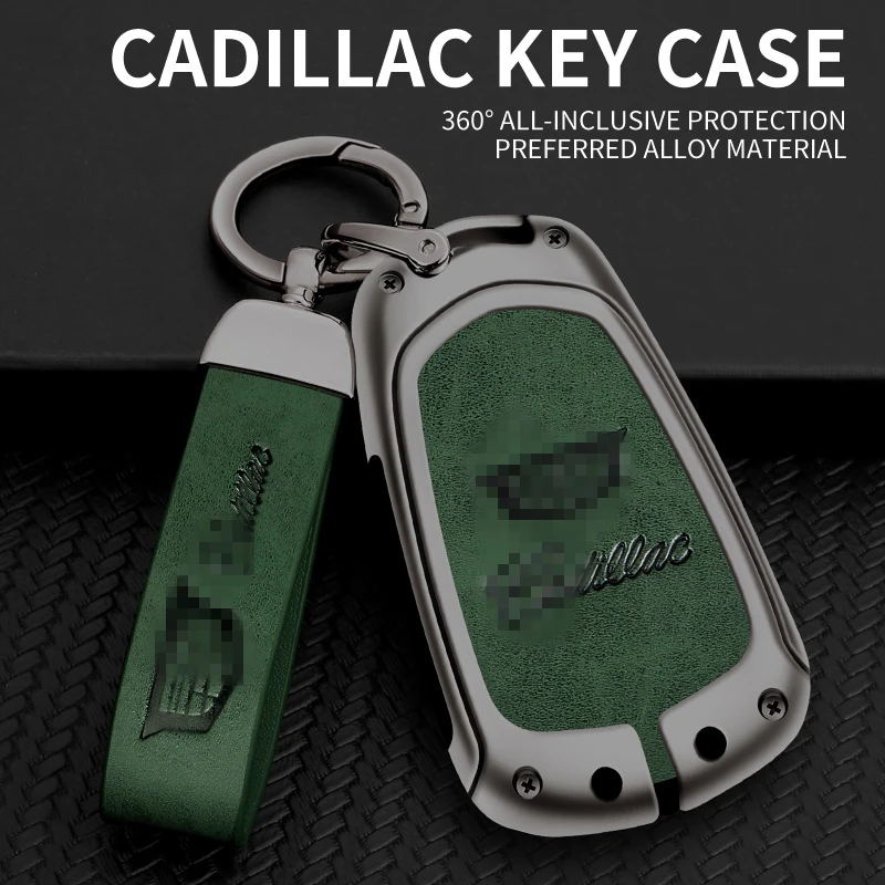 

Zinc Alloy Car Key Cover Case For Cadillac Escalade CTS XTS ATS ATS-L XLS SRX 2015 4/5/6 Button 28T CTS-V XT5 CT6 Protect Shell