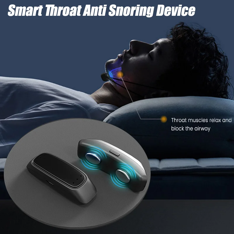 

Smart Anti Snoring Device EMS Pulse Snoring Stop Effective Solution Snore Sleep Aid Portable Noise Reduction Muscle Stimulator