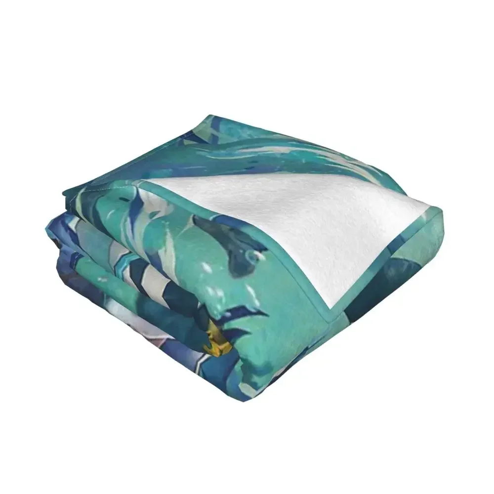 Портативное теплое удобное одеяло Hololive Virtual Host Group Box Gura и Dolphins для постельного