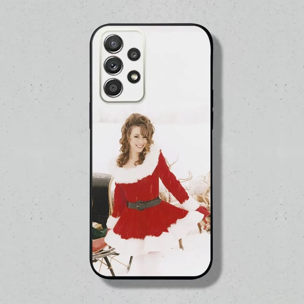 Рождественский чехол для телефона Mariah Carey Samsung S24 S23 S22 S21 S20 S10 S10E S9 Plus FE Note 20 Ultra 10 9
