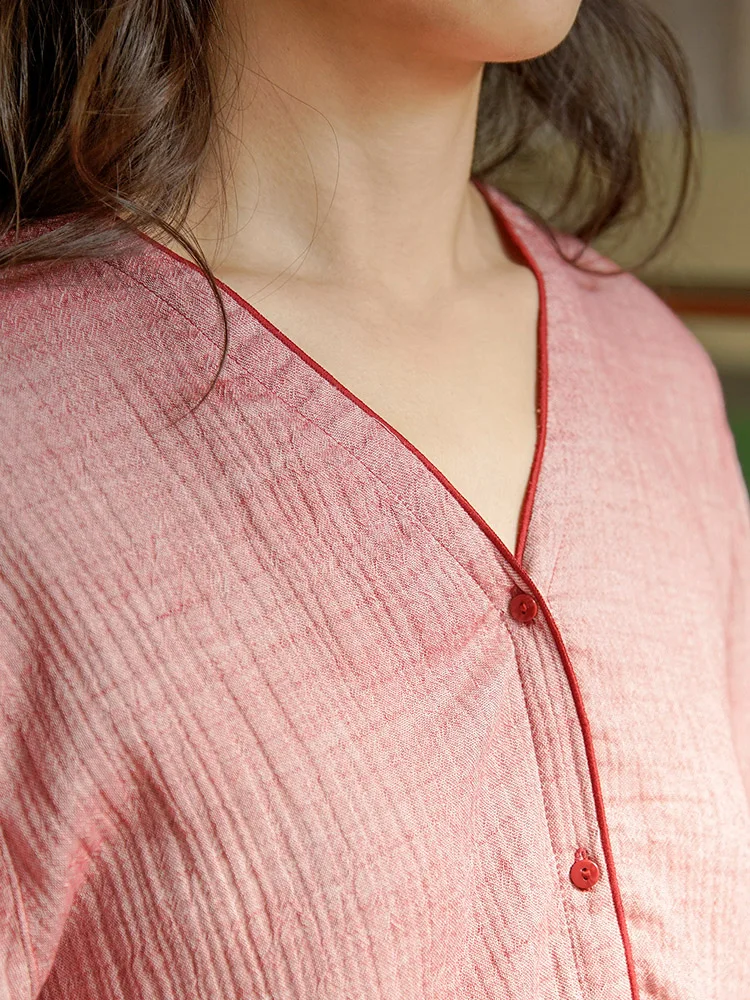 Dodo a Homewear Пижамы женские Новые весенне-осенние двухслойные из чистого хлопка с