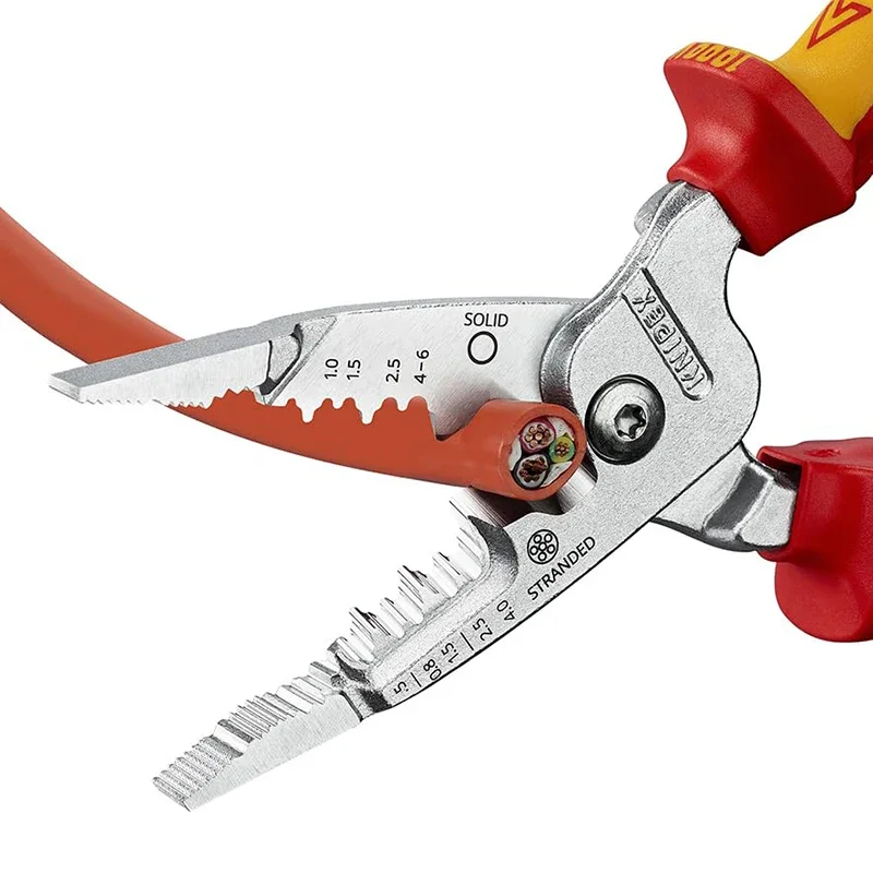 KNIPEX 13 76 200 Метрические многофункциональные плоскогубцы ME с многокомпонентной