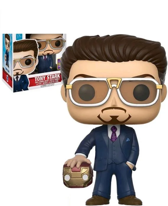 Экшн-фигурки FUNKO POP, Человек-паук, Железный человек, Тони Старк 225 #, Коллекционная модель, игрушка в подарок