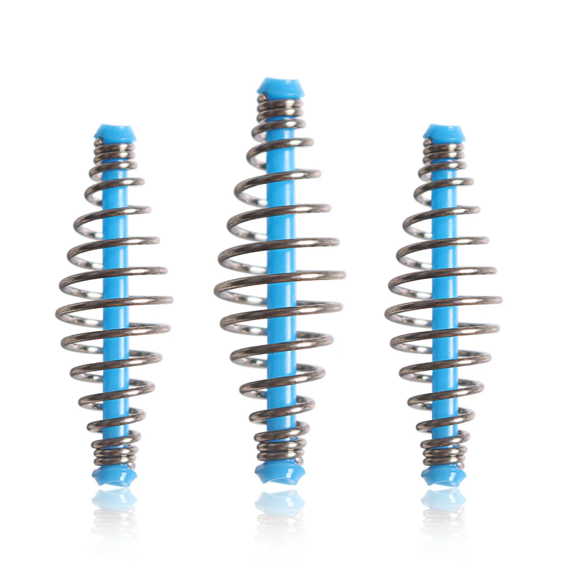 

10PCS Fishing Bait Spring Lure Inline Hanging Tackle Stainless Steel Carp Fishing Spring Feeder Fishing Bait Cage