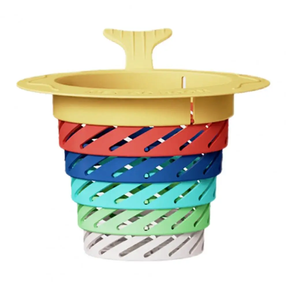 

Easy-to-clean Drainage Net Colorful Telescopic Drainage Net Foldable Sink Filters Kitchen Bathroom Mesh for Easy for Hands