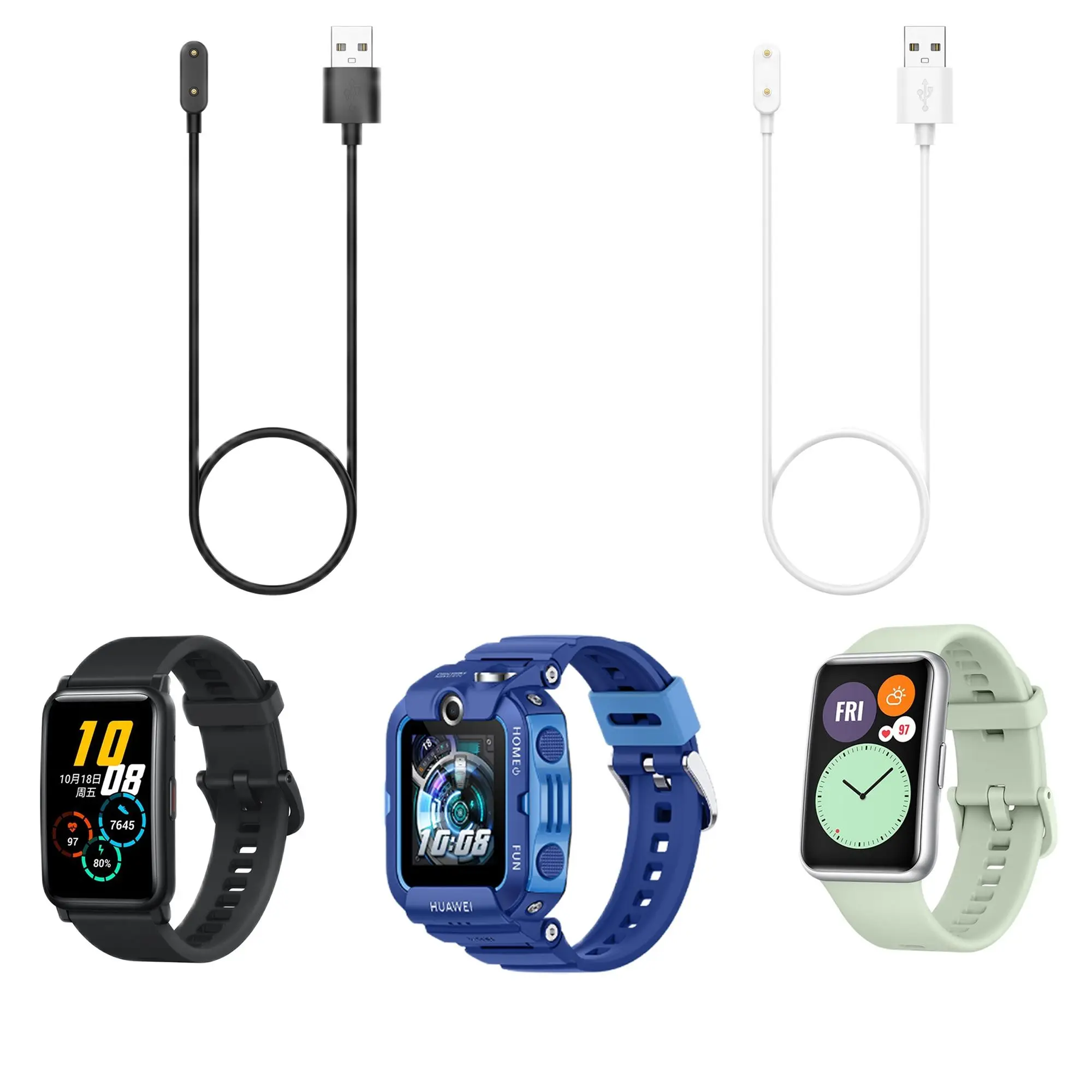 USB-кабель для зарядки Huawei Watch Fit 2 Band 7 6 Honor Pro 1 м |