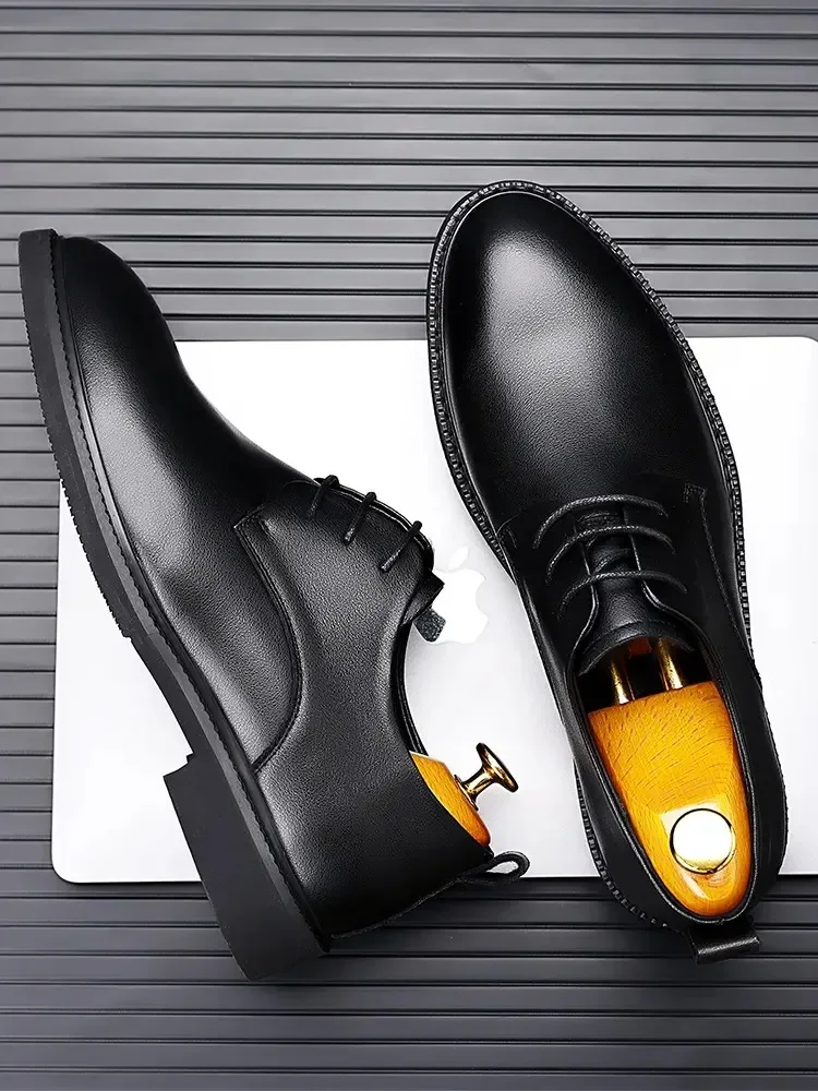 Мужская Классическая Деловая Обувь ENLEN &amp BENNA Высококачественная Осенне-зимняя