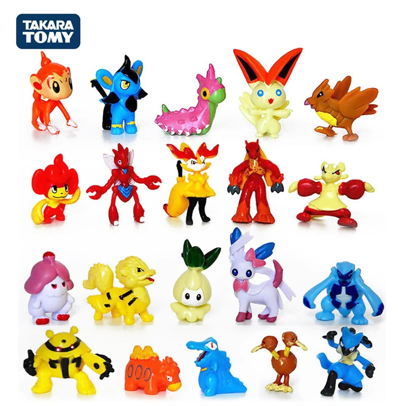 Фигурки героев мультфильма Покемон Пикачу 24 шт. |