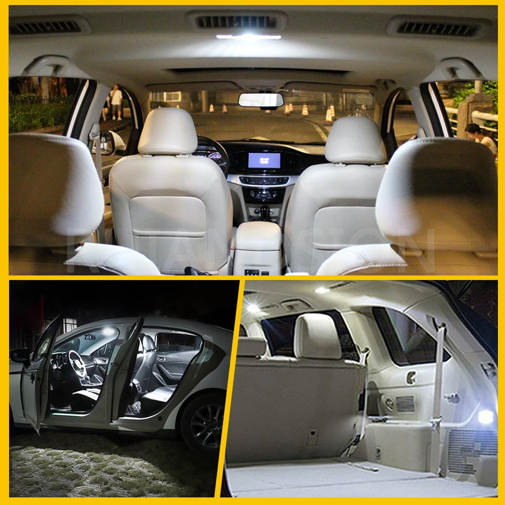 Ruiandsion Белый BA9S T4W Классический автомобиль Мотоцикл Скутер Светодиодная лампа 6 В