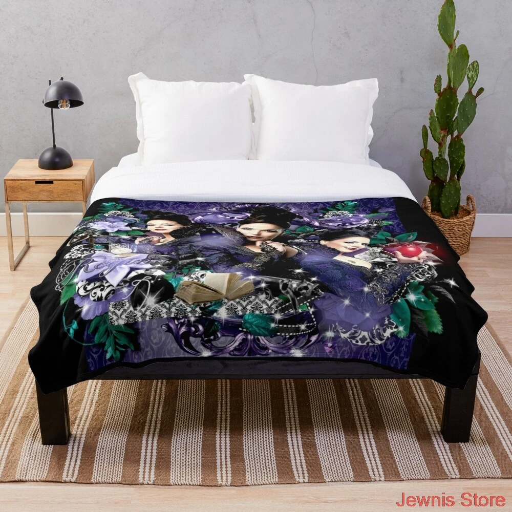 

Regina Mills Once upon a time Blanket Snowflake Wool Blanket Coral Fleece Bedspread Blankets Portable Blanket