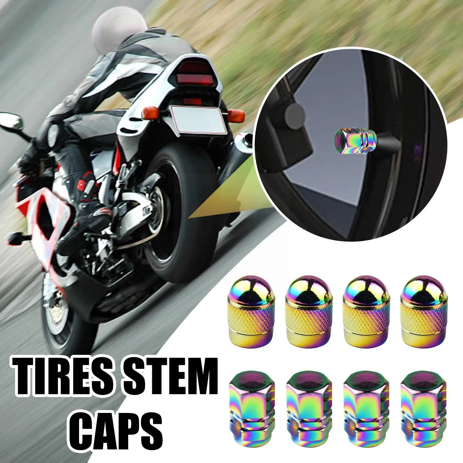 

Wholesale Automobile Motorcycle General Carbon Fiber Extended Cap Tire 1pc Core Decoration B5p4