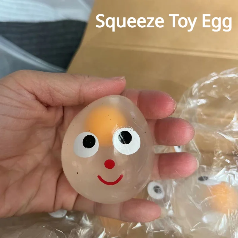 

Creative Toy Egg Decompression Toy TPR Squeeze Toys Stress Relief Squishy Egg Antistress Cute Fidget Toys for Kids Adult