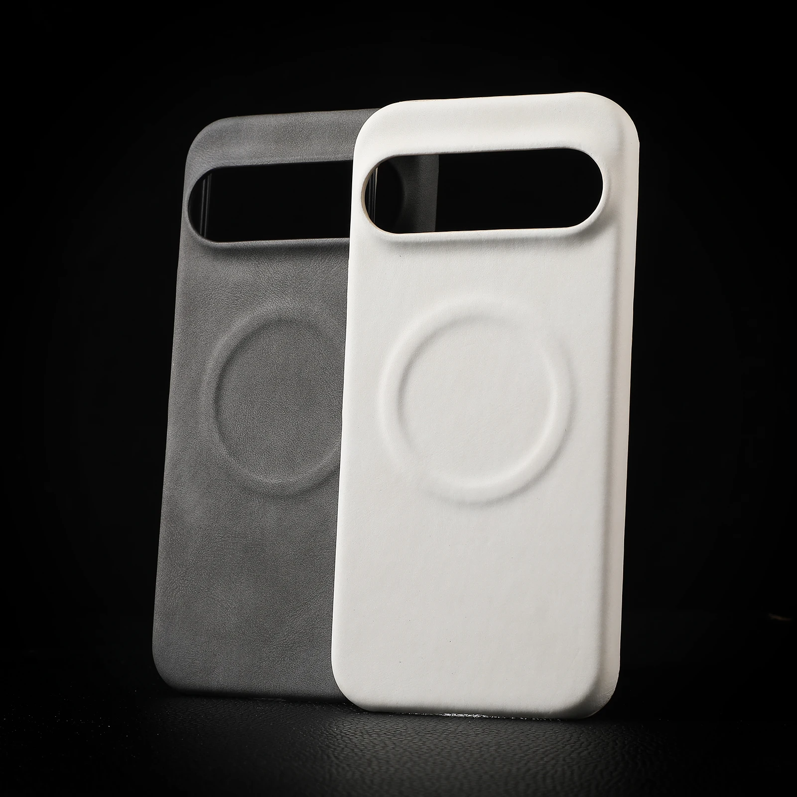 Роскошный матовый кожаный чехол для Google Pixel 7 8 9 Pro XL с беспроводной зарядкой