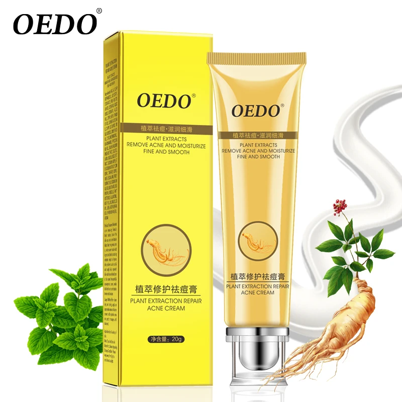 

OEDO Beauty Plant Extraction Face Cream Serum Ginseng Extract Ance Acne Scar Removal Cream Treatment Whitening Cream Skin Care