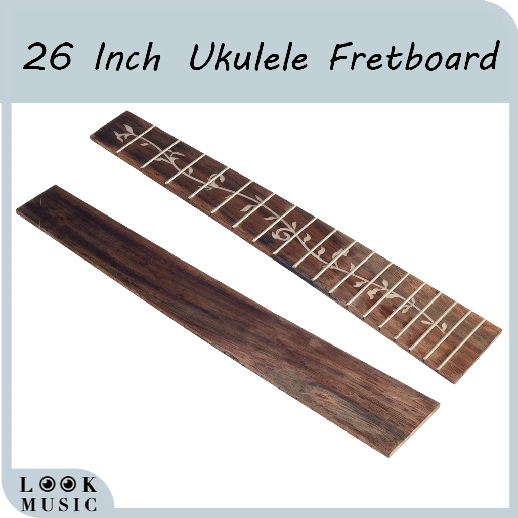 

Ukulele Fretboard 26 Inch Rosewood Uku Fingerboard DIY Replacement