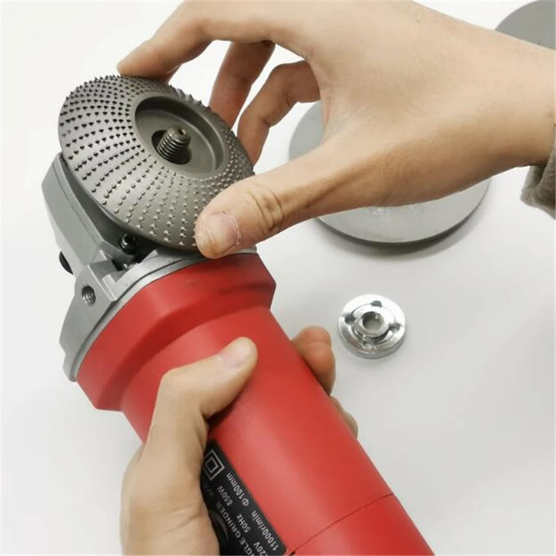 

1 PC Wood Angle Grinding Wheel Sanding Carving Rotary Tool Abrasive Disc For Angle Grinder Tungsten Carbide Coating Bore Shaping