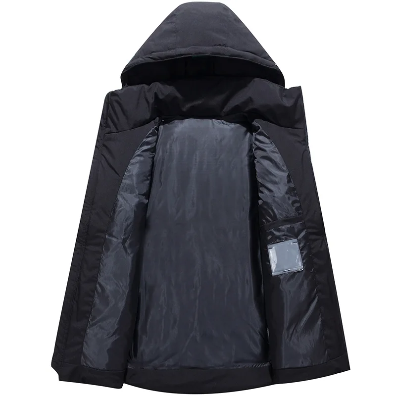 Winter Patchwork Puffer Jacket Men's Thicken Warm Down Jackets 2022 Outdoor Mens Windproof White Duck Down Parka Coat Outfits
