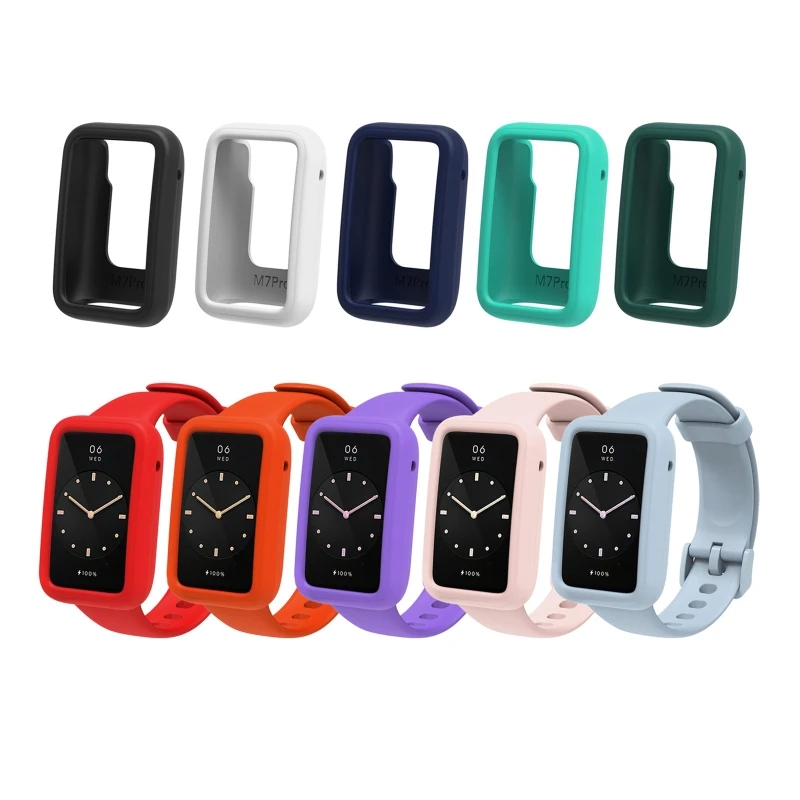 

Защитный чехол для экрана чехол для смарт-часов ударопрочный Ультратонкий бампер чехол совместимый с Mi Band 7 Pro B36A