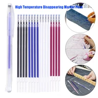 10pcsset heat wrap fade out fabric markers pencil erasable magic pen diy drawing line accessories