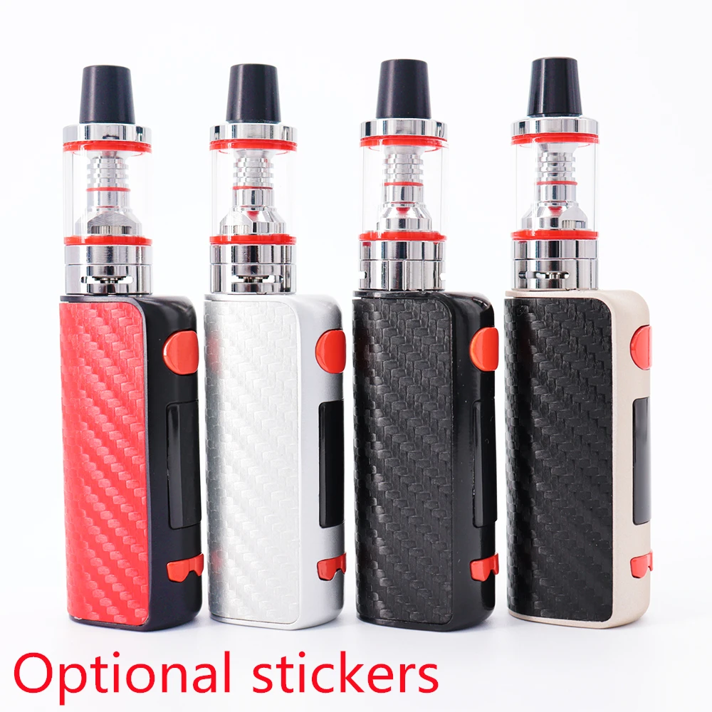 

E-cigarette Box Mod Vape Kit 80W 1600mAh Build-in battery with 2.5ml tank 0.3ohm coil Mod Kit carbon fibre Vape Kit vaporizer