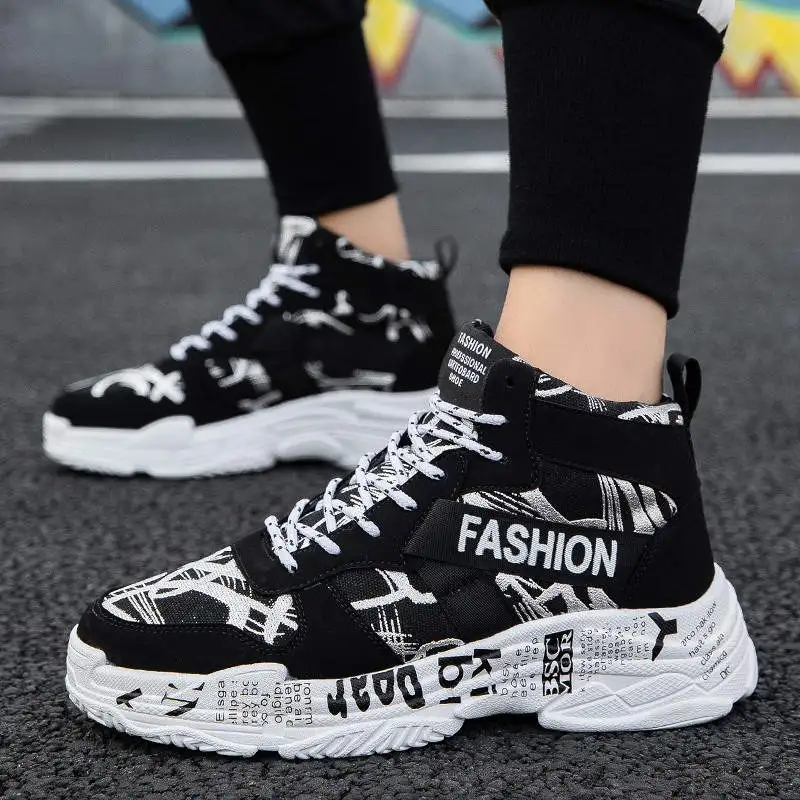 

Bouncing Slip On Designer Luxury 2022 Brand High Top Sneakers For Men Boy Luxury Men's Shoe Easy Men Winter Shoes Slip Tennis