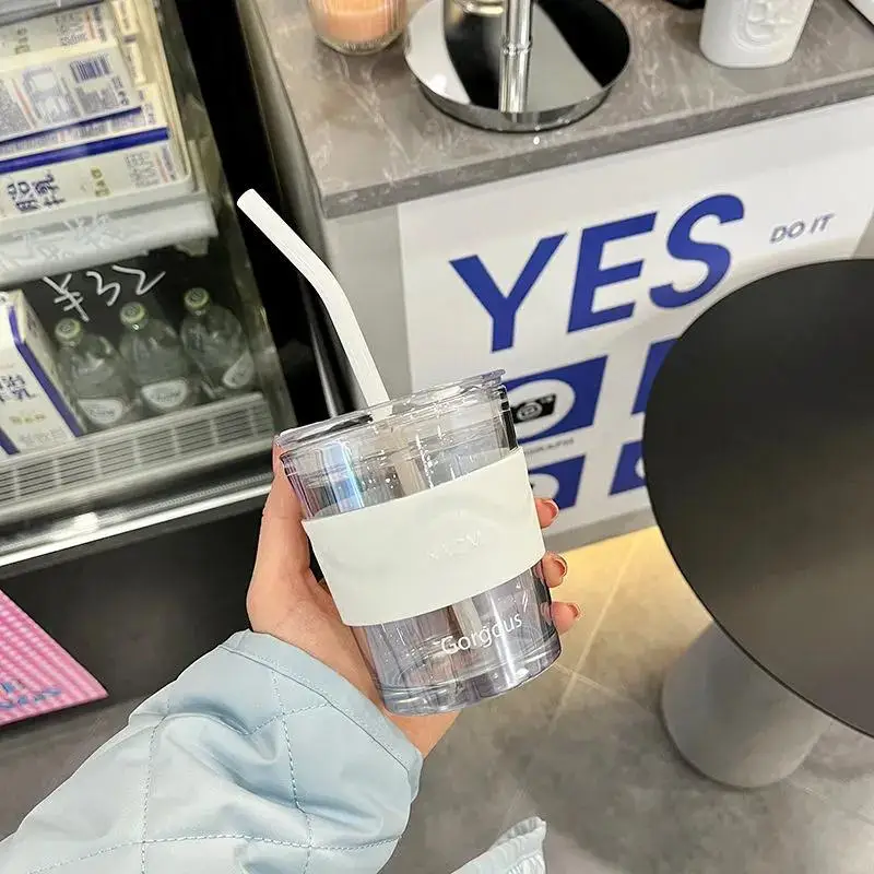 Стеклянная чашка толщиной 350 мл кофейная кружка бутылка для воды чая сока молока