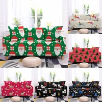 sofa cover set merry christmas stretch elastic non slip l corner deer snowman xmas decor holiday slipcover couch for living room