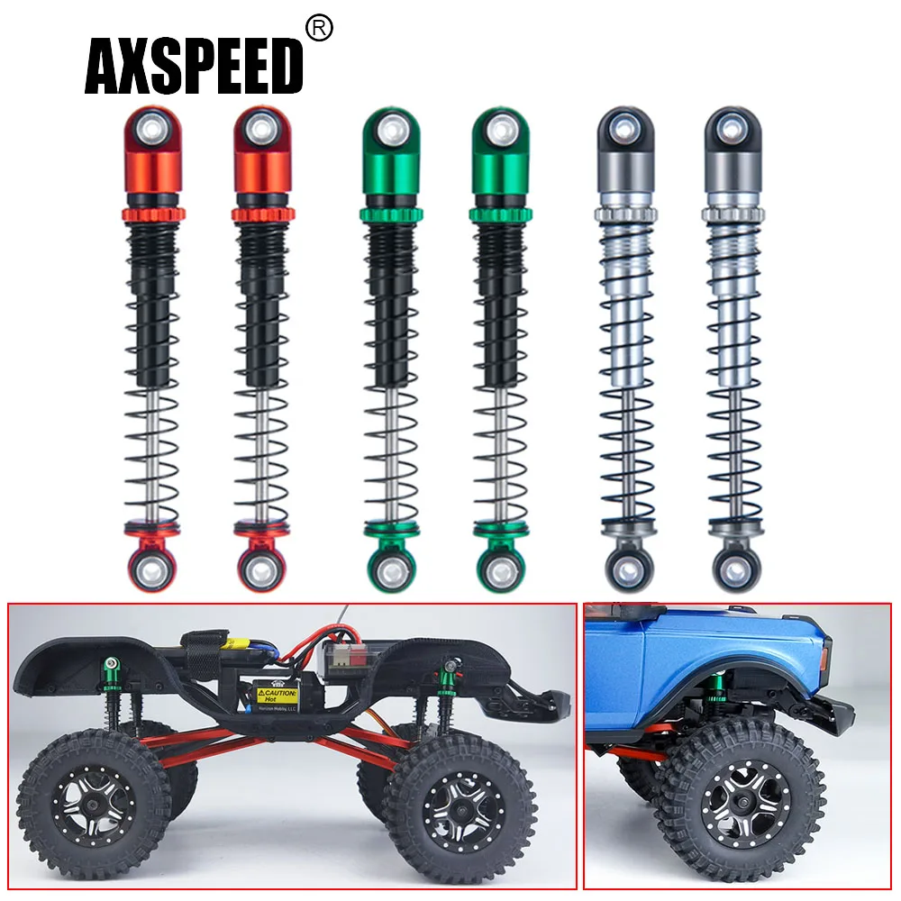 

AXSPEED Aluminum 48mm Shock Absorber Damper for Axial SCX24 90081 Deadbolt Gladiator Wrangler 1/24 RC Crawler Car Truck Parts