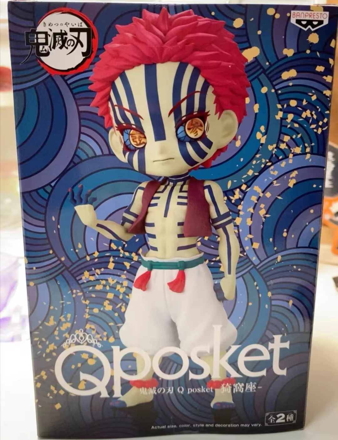 

Оригинальная экшн-фигурка в наличии 100% Banpresto Qposket Akaza Ver A PVC в коробке, детские игрушки для мальчиков, подарок