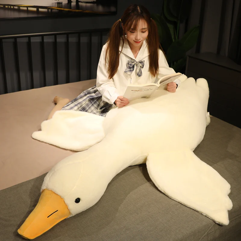 50-190cm Huge Cute Goose Plush Toys Big Duck Doll Soft Stuff