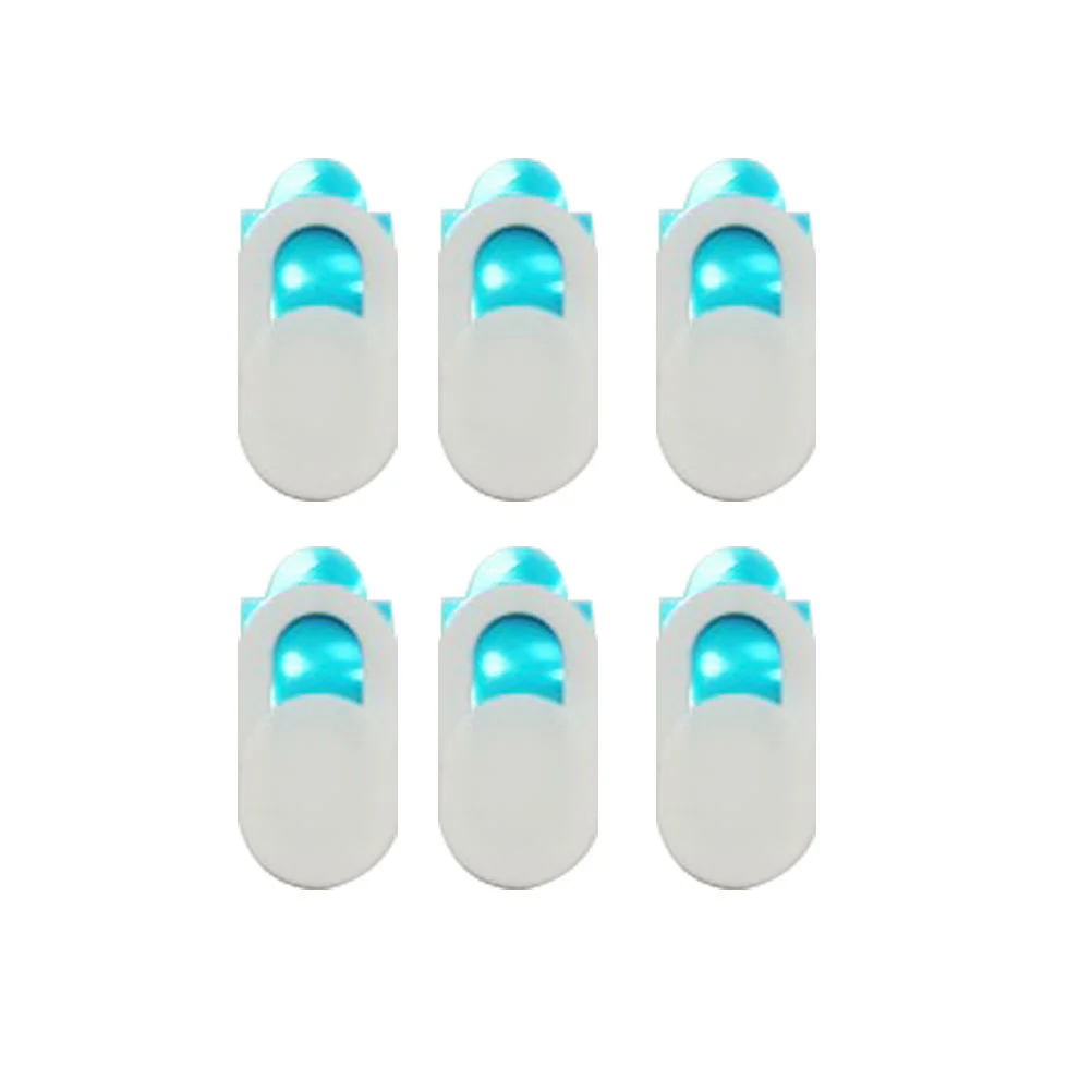 

6Pcs Metal Oval Shaped Webcam Cover Camera Slider Shutter Privacy Protect Sticker for Laptop Tablet Shutter Sticker(White)