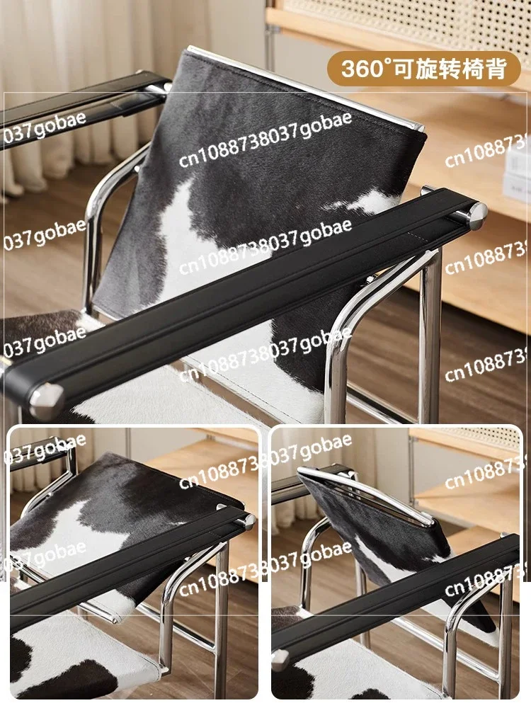 Zhonggu Bauhaus диван для отдыха из нержавеющей стали домашний балкон кожаное