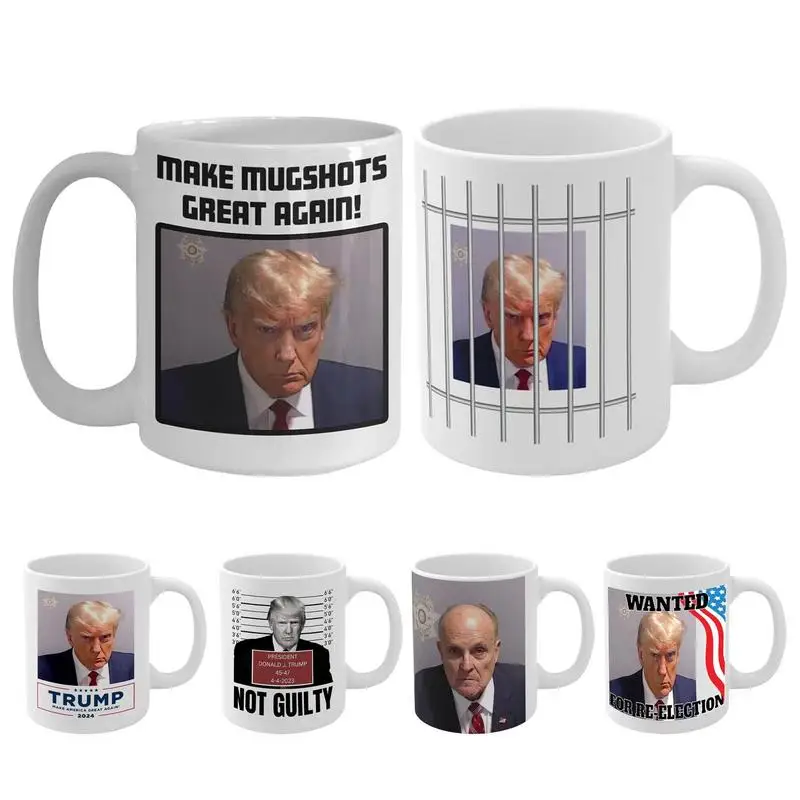

2024 Trump Running For USA President Mug Novelty Mugshot Support Trump Cup For Coffee Tea And Other Hot And Cold Drinks