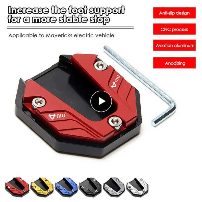 

Extender Foot Side Stand Universal Aluminum Alloy Extension Foot Pad Support Plate Durable Multicolor Motorcycle Bikes Kickstand