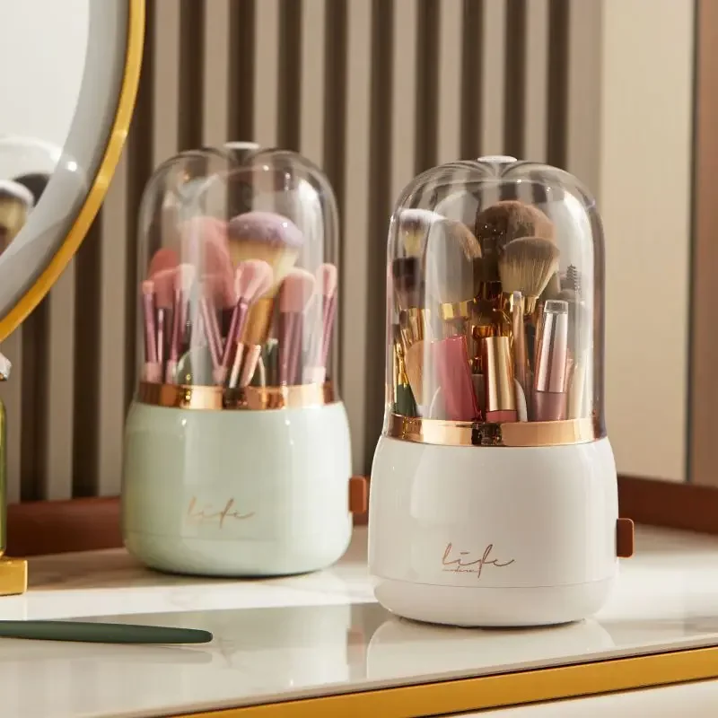 

Вращающийся на 360 ° органайзер для макияжа держатель для кистей для макияжа коробка для хранения косметики органайзер для хранения косметики Карандаш Чехол Органайзер для помады