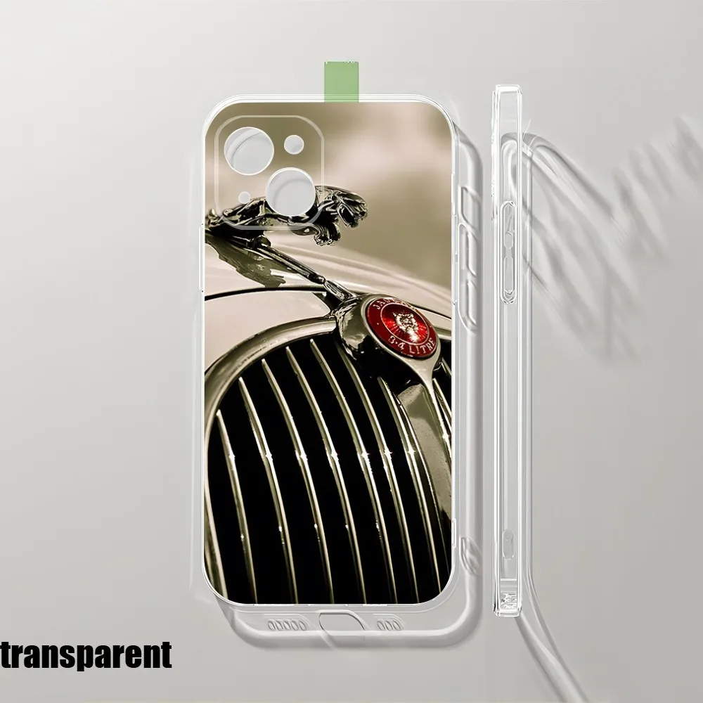 Car jaguar Mouse Pad For iPhone 15 Direct selling 14 12 13 11 Pro Max Mini X XR XS 7 8 Plus hot transparent cover