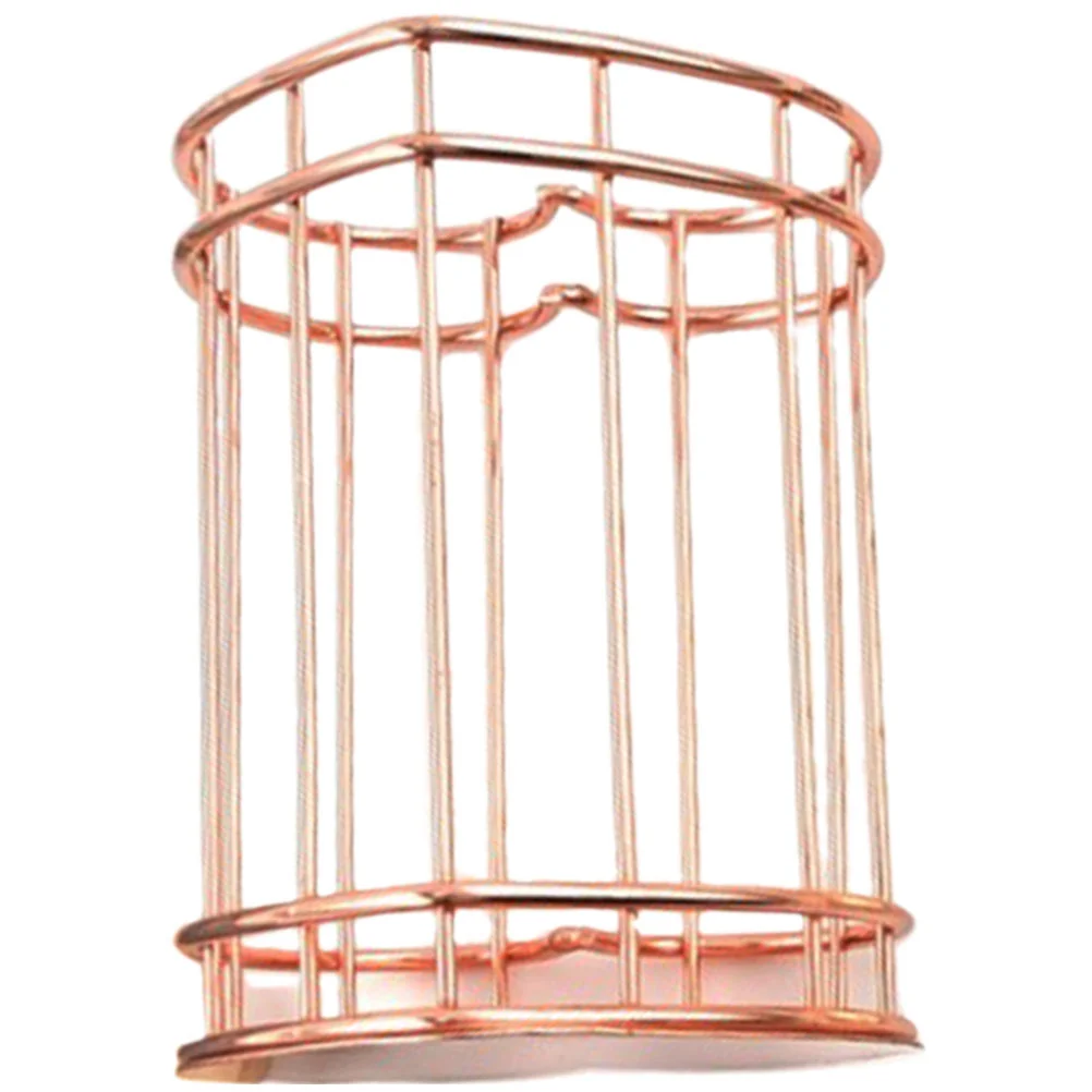 

Iron Heart Pen Holder Wire Cup Holders Mesh Stationery Bucket Organizer Cosmetics Vanity Accessories