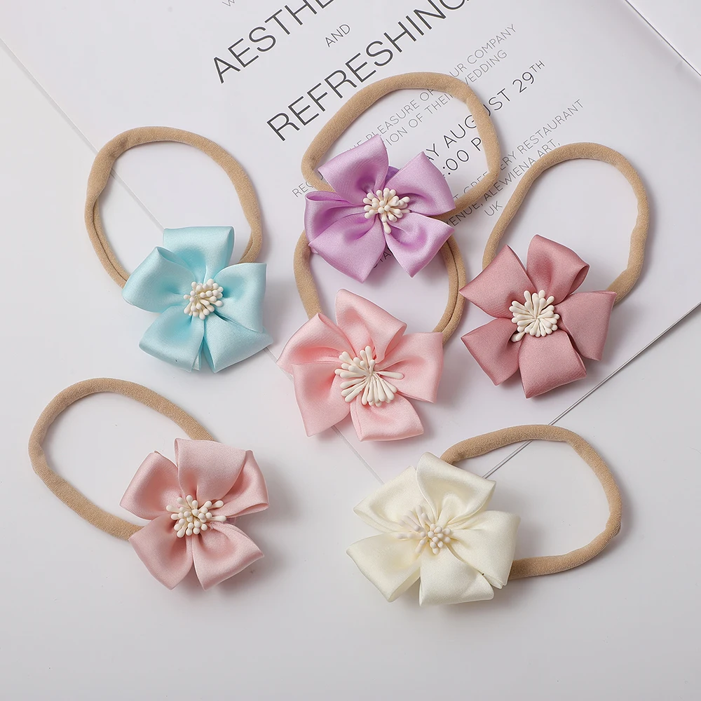 

New Flower Girl Hairbands Hair Bands For Children Scrunchie Baby Girl Hair Accessories Elastic Kids Hair Accessories For Toddler