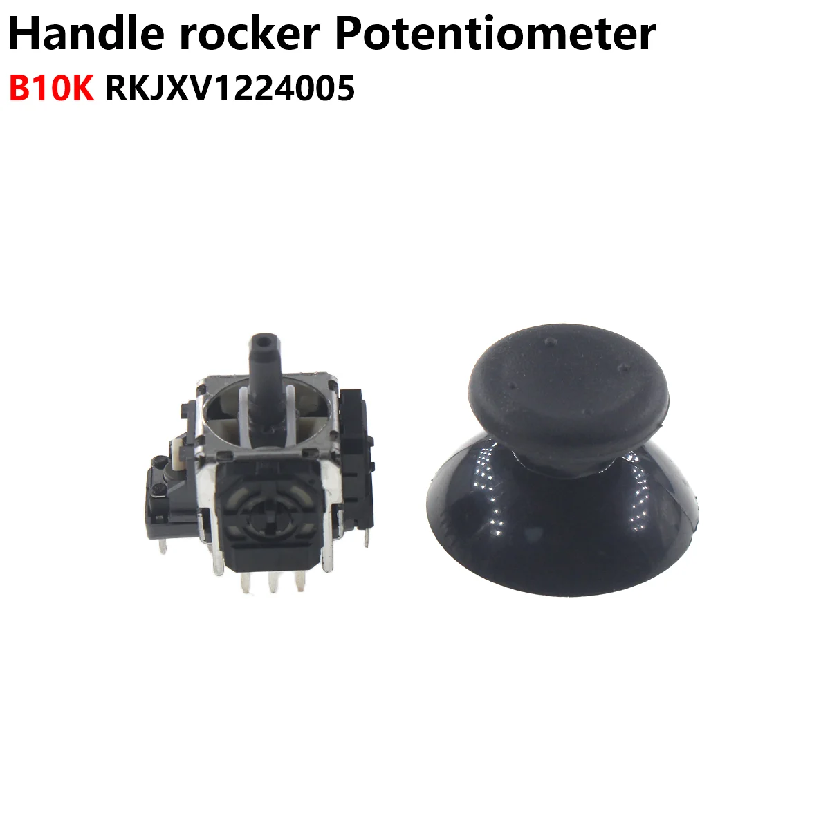 

5PC Console PS4 Handle Rocker Potentiometer 3D Joystick With Switch B10K RKJXV1224005 with Cap