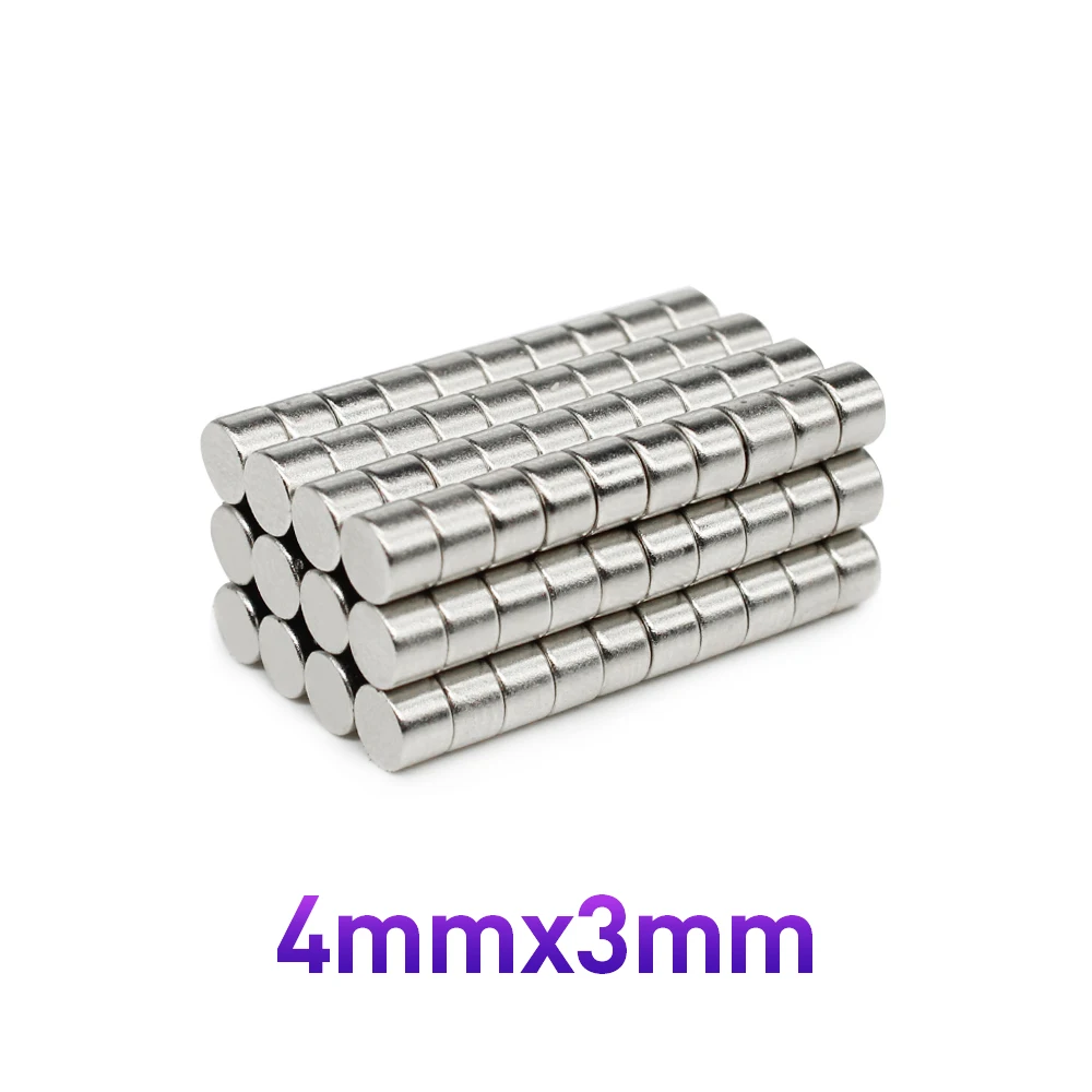 50/100/200/500/1000/1500 шт. 4x3 мини круглые мощные магниты сильный 4 мм x 3 Постоянный